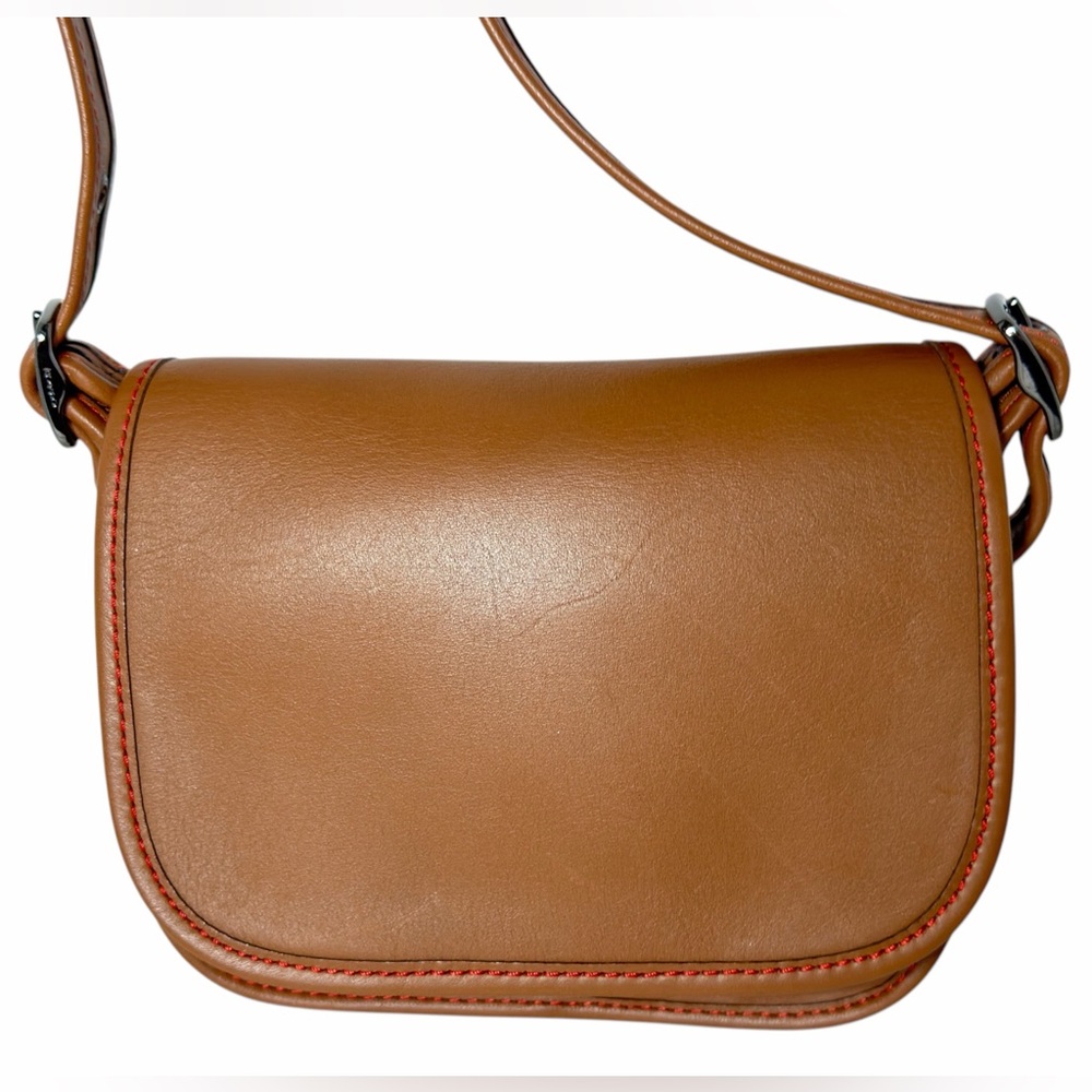 Coach Saddle 18 Tan Glovetanned Leather Crossbody Small Shoulder Bag #57731 - Picture 2 of 16